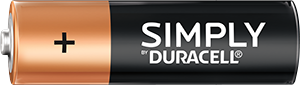 Simply by Duracell AA-size battery