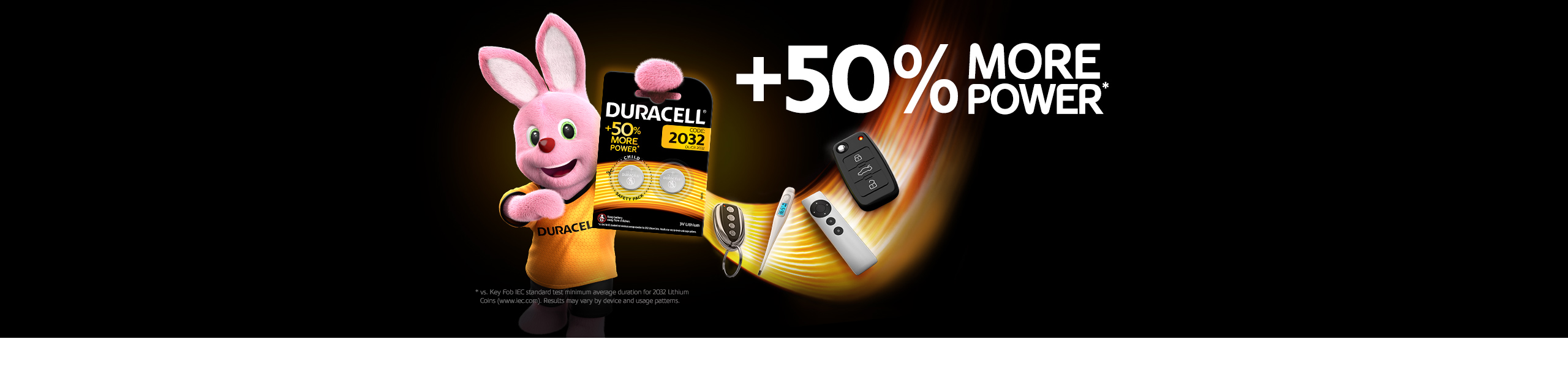 Duracell Specialty 2032 coin batteries with up to 50% more power