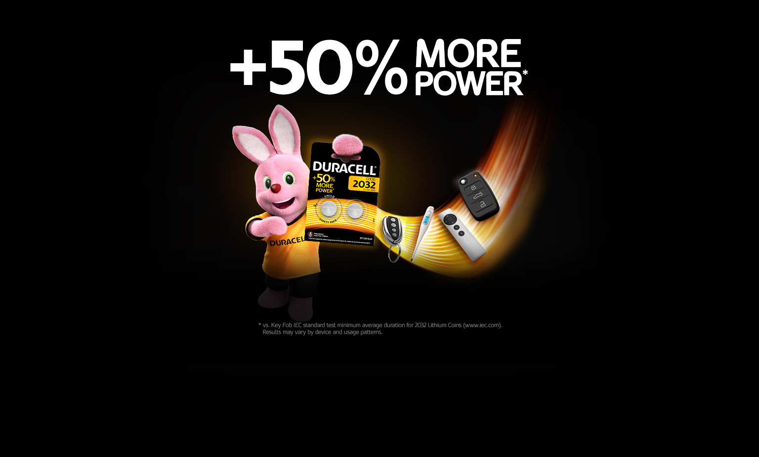 Duracell Coin batteries 2032 with 50% more power