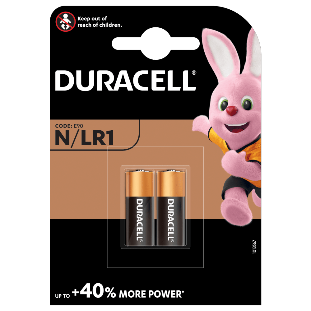 Duracell Specialty Alkaline N size 1.5V Batteries in 2 piece pack