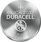Duracell lithium coin DL/CR 2032 battery