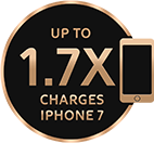 Up to 1.7x charges iPhone 7 icon