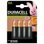 Duracell Rechargeable 1300mAh AA-sized Batteries 4 piece pack