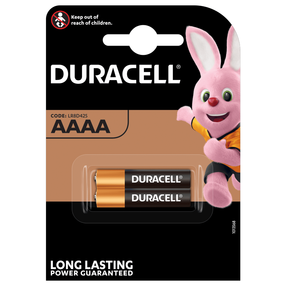 Duracell Specialty Alkaline AAAA size 1.5V Batteries in 2-piece pack