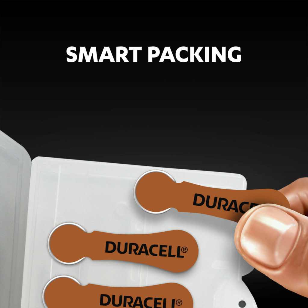 Smart packaging of hearing aids batteries size 312 icon