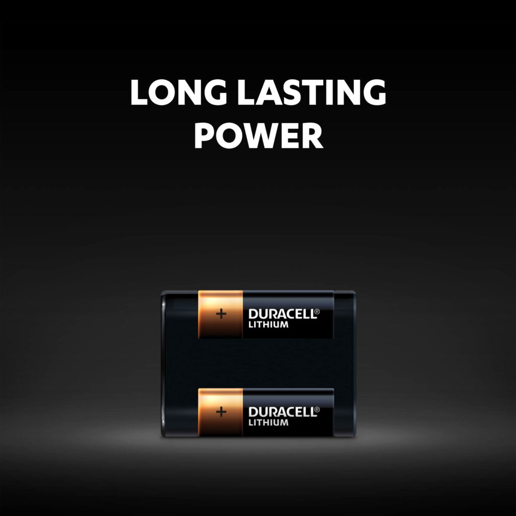 Long lasting power of Duracell 245 size lithium batteries