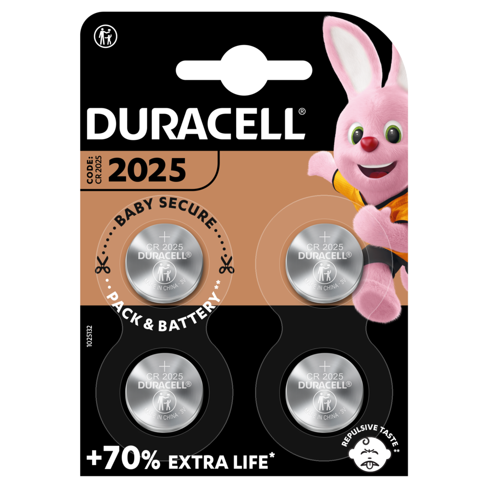 Duracell 50 DL2025 DURACELL Lithium Battery 3volt 3v CR2025 2025 5055325962170 